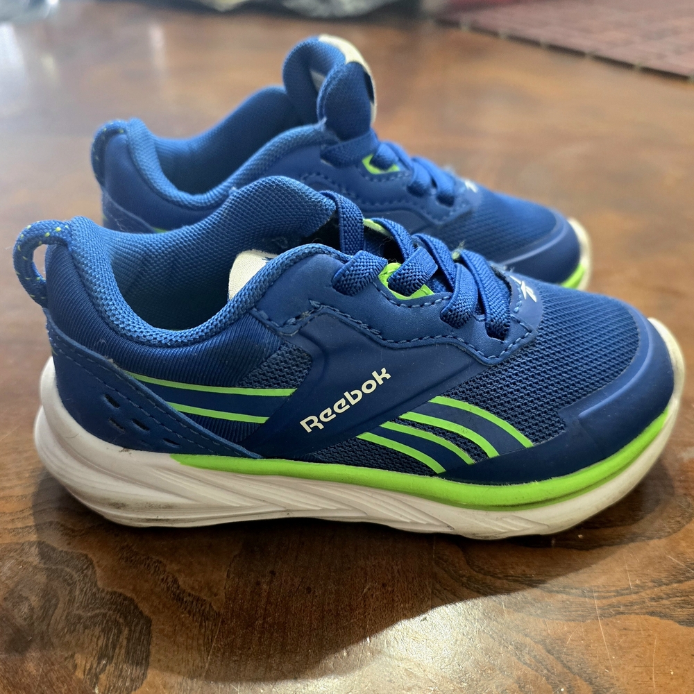 Reebok Kids Blue and Green Sneakers